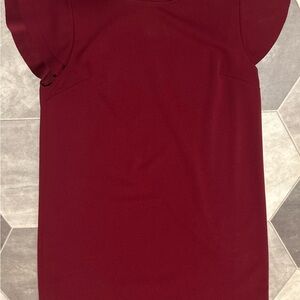 Elegant Burgundy Women's Dress